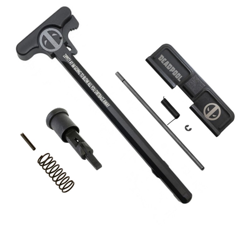 AR-15 Tactical Charging Handle, Dust Cover, and Forward Assist Kit - DP - with LATCH OPTION